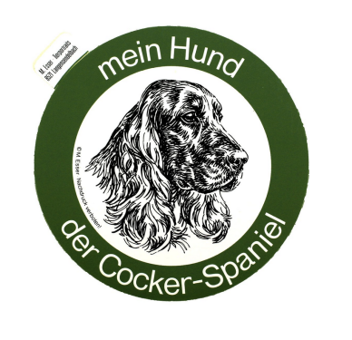Aufkleber Mein Hund Cocker-Spaniel