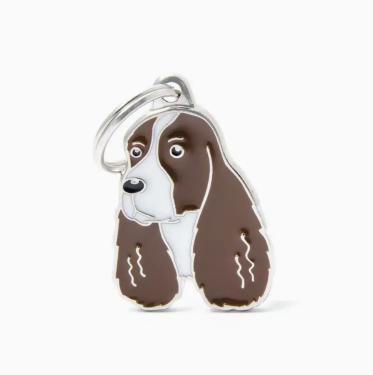 Schlüsselanhänger Springer Spaniel, ca. 2,5 x 2,5cm