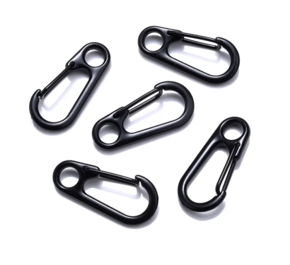Mini-Karabiner, ca. 3 x 1,5cm, Pulverbeschichtet