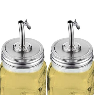 Moonshine Glasaufsatz Öl-Ausgießer für Mason-Jar Gläser 7cm