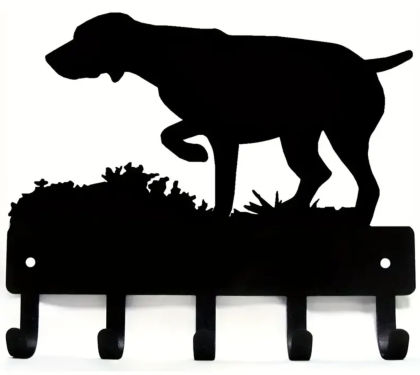 Schlüsselbrett Deutsch Drahthaar, 6 Haken, ca. 16cm