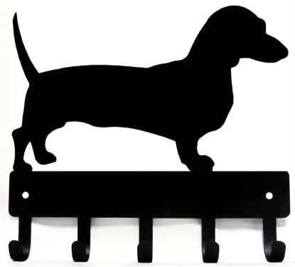 Schlüsselbrett Dackel 1, 6 Haken, ca. 23cm