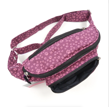 Bauchtasche Crossbodybag Gassi-Tasche S-XXXL Stoff - Torino, Magenta