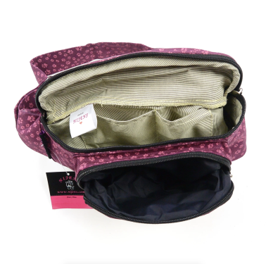 Bauchtasche Crossbodybag Gassi-Tasche S-XXXL Stoff - Torino, Magenta