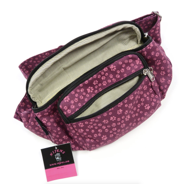Bauchtasche Crossbodybag Gassi-Tasche S-XXXL Stoff - Torino, Magenta