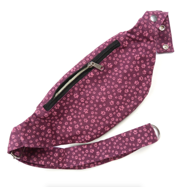 Bauchtasche Crossbodybag Gassi-Tasche S-XXXL Stoff - Torino, Magenta