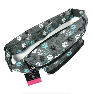 Bauchtasche Crossbodybag Gassi-Tasche S-XXXL Stoff - Torino, Grau