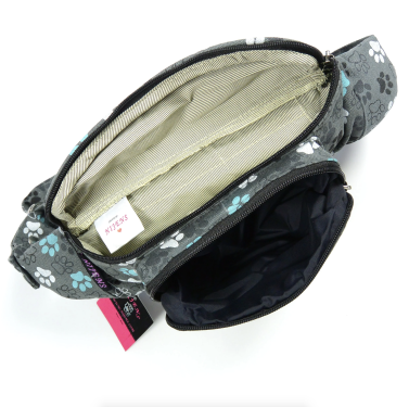 Bauchtasche Crossbodybag Gassi-Tasche S-XXXL Stoff - Torino, Grau