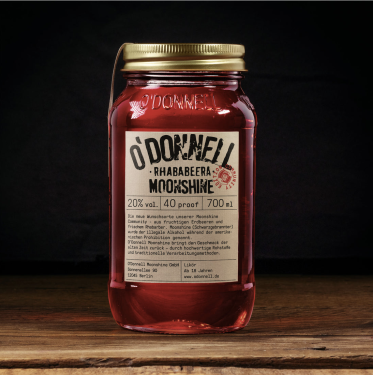O'Donnell Moonshine Likör Kirsch-Schoko Köpenick-Edition (20% vol.), Starter Set mit Ausgießer, 700ml