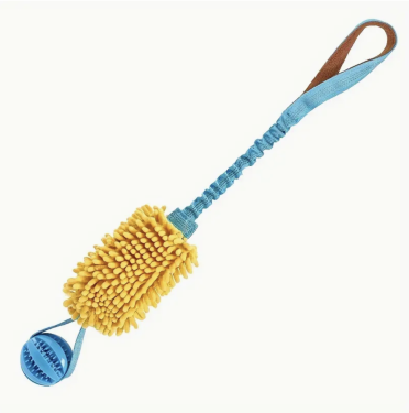 Bungee Toy mit Zottel und Gummisball, ca. 67cm