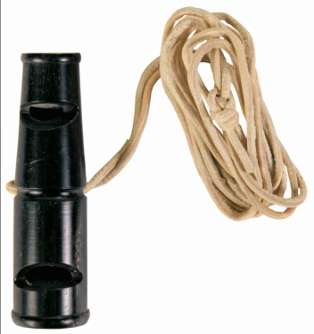 Büffelhorn Doppeltonpfeife 6,5cm