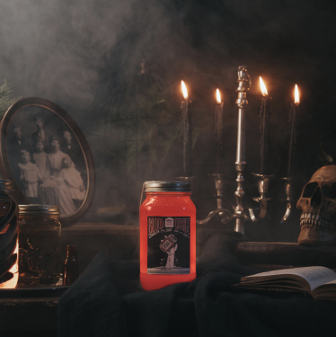 O'Donnell Moonshine Likör Blutorange Halloween-Edition (20% vol.), Starter Set mit Ausgießer, 700ml