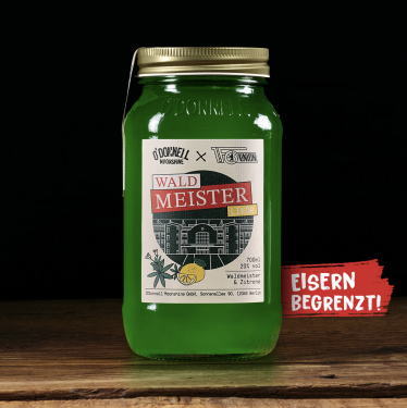 O'Donnell Moonshine Likör Waldmeister (20% vol.), 700ml - Glas, OHNE Ausgießer