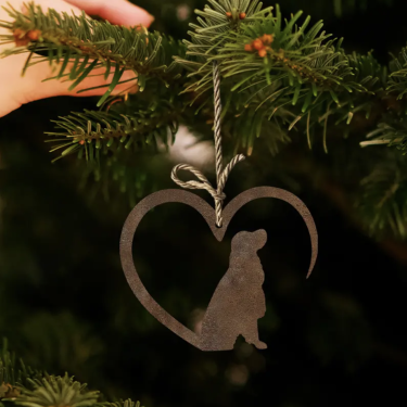 Eisen-Christbaumschmuck SPRINGER SPANIEL, ca. 8x6,5cm