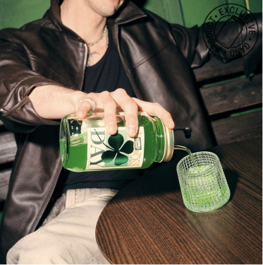 O'Donnell Moonshine Likör Waldmeister St. Patrick´s Day, (20% vol.), 700ml - Glas, OHNE Ausgießer