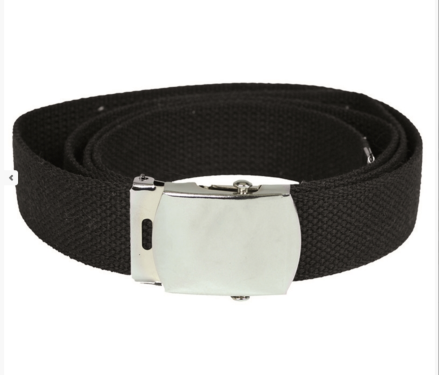 Miltec US Hosengürtel 30mm aus Baumwolle Schwarz