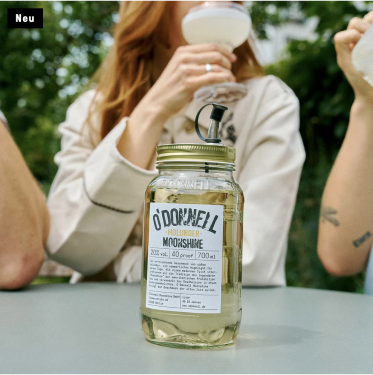 O´Donnell Moonshine Hollunder Likör - 20% vol., 700ml, ohne Ausgießer