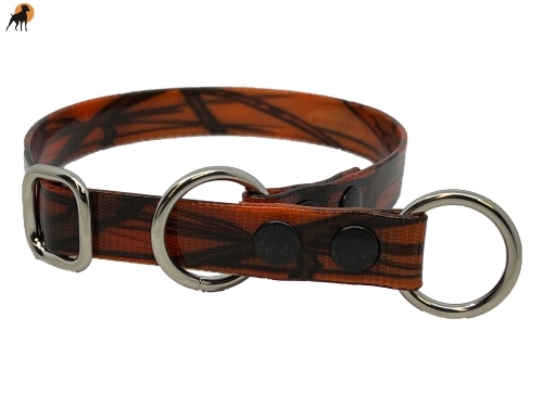 Biothane Gold Halsband Sport mit Zugstop 19mm