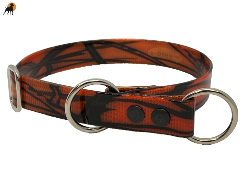 Biothane Gold Halsband Sport mit Zugstop 25mm