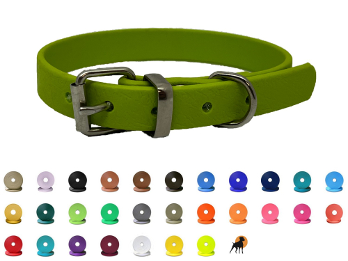 Biothane Beta Halsband Basic, mit Rollschnalle, Handmade, Breite: 13mm