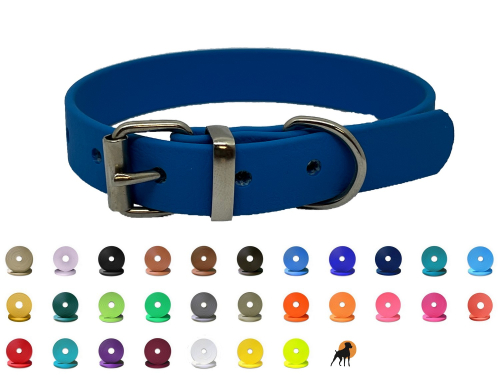 Biothane Beta Halsband Basic, mit Rollschnalle, Handmade, Breite: 16mm