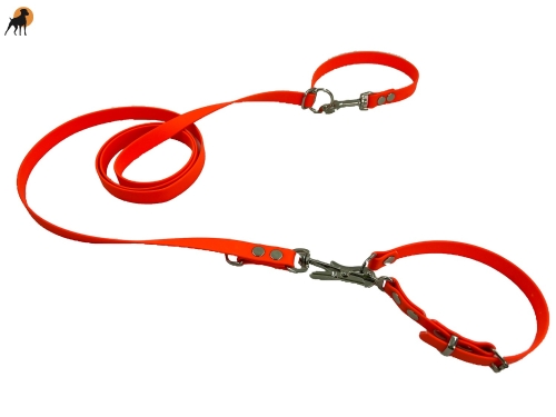HWP Biothane Beta Befreiungsleine Vario, Leine stufenlos verstellbar, 19mm x 230cm