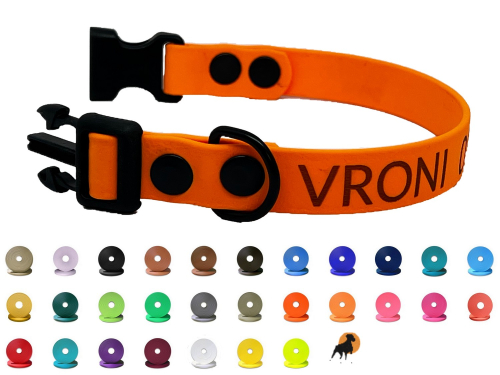 HWP Biothane Beta Maßhalsband FUN 19mm, mit Wienerlock PVC Verschluß