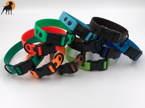 HWP Biothane Beta Maßhalsband FUN 25mm, mit Wienerlock PVC Verschluß