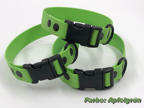 HWP Biothane Beta Maßhalsband FUN 25mm, mit Wienerlock PVC Verschluß