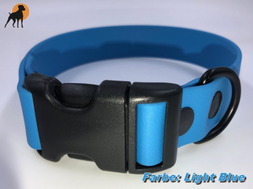 HWP Biothane Beta Maßhalsband FUN 25mm, mit Wienerlock PVC Verschluß