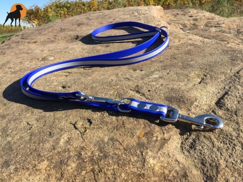 Biothane Beta Reflective Vario-Leine, stufenlos verstellbar, 19mm x 230cm