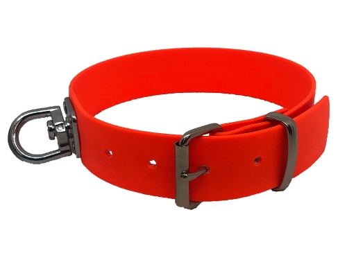 Biothane Beta Schweißhalsung Junior 30mm, verstellbar, Signalorange