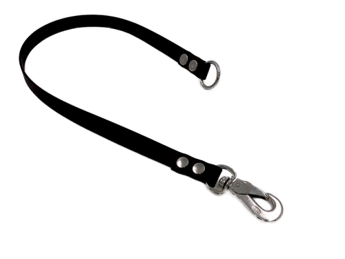 Biothane Beta System B, Länge = 75cm, Unterteil Führleine m. S-Haken, vernickelt