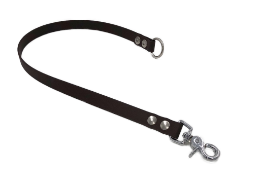 Biothane Beta System B, Länge = 75cm, Unterteil Führleine m. Snap-Haken, vernickelt