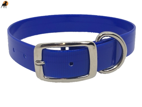 Biothane Gold Transculent Halsband Classic, Dornschnalle rund, Breite: 25mm