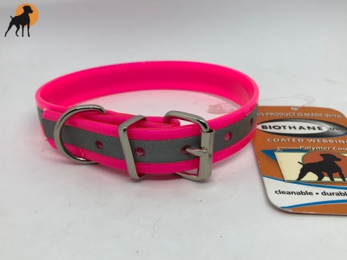 Biothane Reflect Warnhalsband Basic, Breite: 19mm