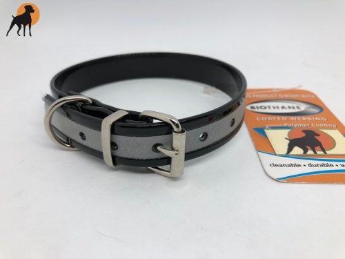 Biothane Reflect Warnhalsband Basic, Breite: 19mm