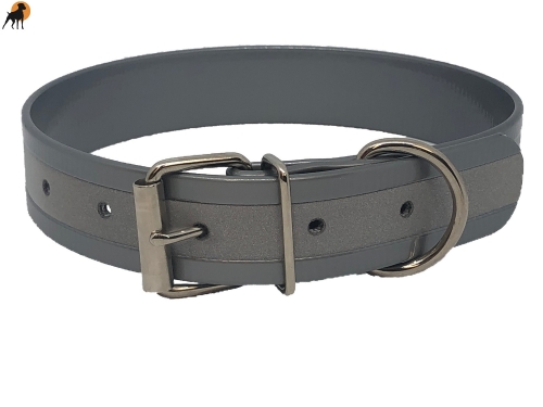 Biothane Reflect Warnhalsband Basic, Breite: 25mm