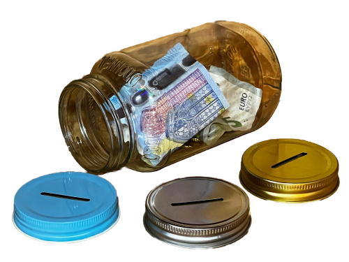 Moonshine Glasaufsatz Spardose