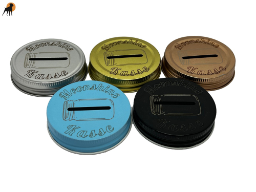 Moonshine Glasaufsatz Spardose mit Lasergravur MOONSHINE-KASSE