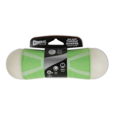 Chuckit! Tumble Bumper Max Glow, Größe L, 8 x 26cm, Grün