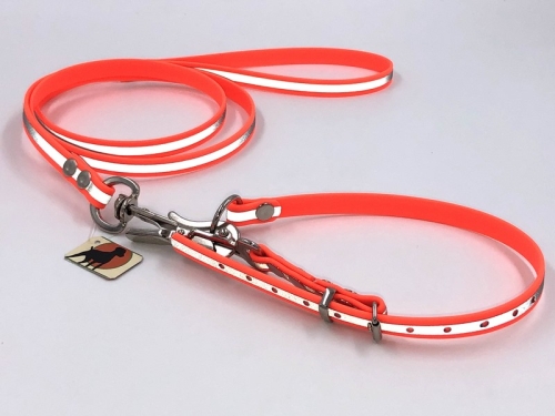 TPU Befreiungsleine Typ 1, 13mm x 120cm Gr.1, Signalorange Reflektierend, mit Handschlaufe