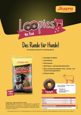 Josera Loopies mit Rind, 150g