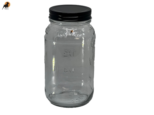 Ersatzdeckel für Moonshine Gläser, 70mm, schwarz