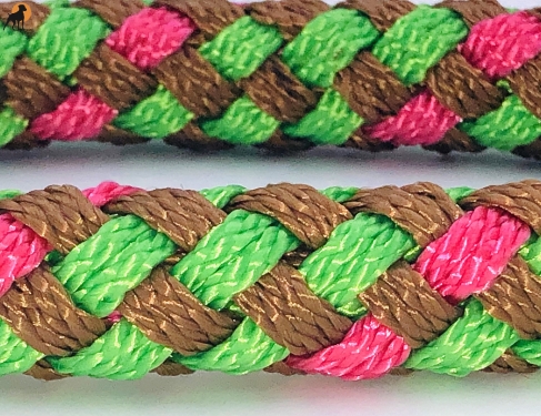 G2 Tauwerk Halsband Sport 20mm, rund geflochten, stufenlos verstellbar, Beschläge vernickelt