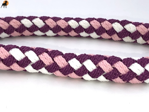 G2 Tauwerk Halsband Basic, rund geflochten, mit Zugstop, Hibiscus