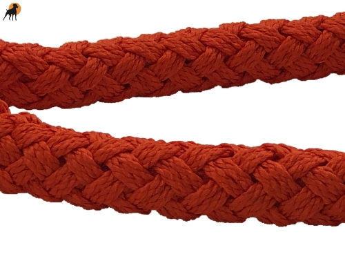 G2 Tauwerk Halsband Basic, rund geflochten, mit Zugstop, Orange