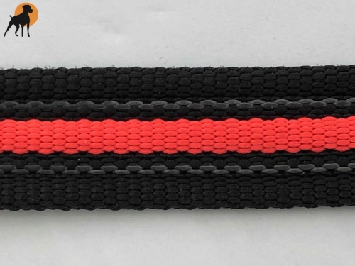 HWP Kurzführer Neon, gummiert 20mm x 25cm, mit Handschlaufe