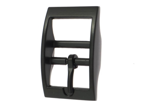Doppel Stegschnallen aus Zinkdruckguss, 20mm, Mattschwarz