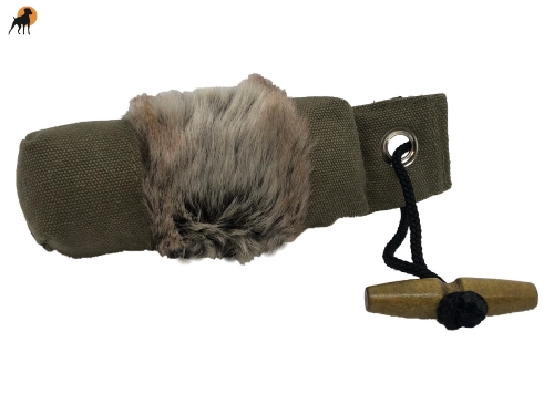 Dummy mit Fellimitat, 250gr, Olivgrün